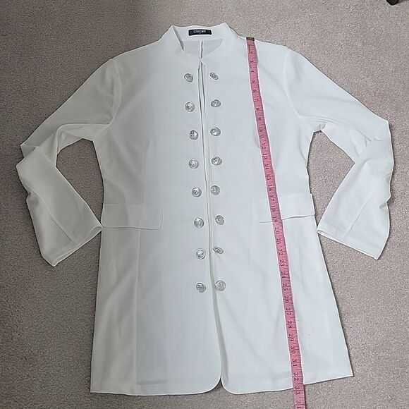 NWOT Chicme military long blazer - Picture 6 of 8